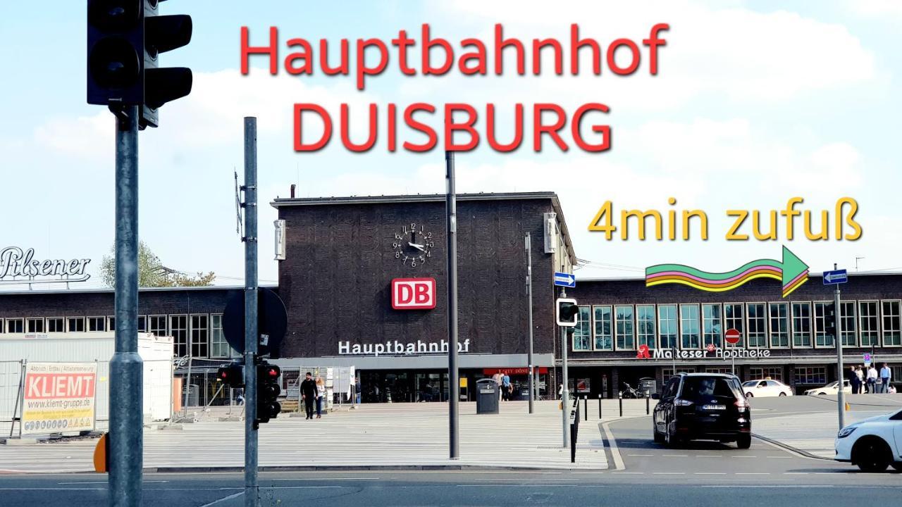 Duisburg Zentrum Mohn, 5 min zu Fuß von HBF, Düsseldorf Messe und Flughafen 35 min Exterior foto